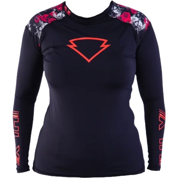 Blusa Segunda Pele HLX Feminina Rosas Vermelhas