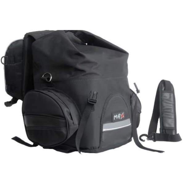 Bolsa Traseira Max M AC45 PT 45L Impermeável Preta