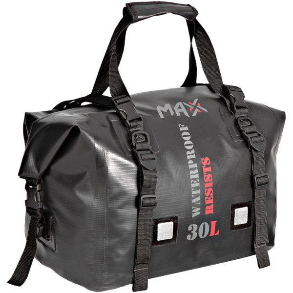 Bolsa Traseira Max M MES30 30L Impermeável Preta com alça Preta