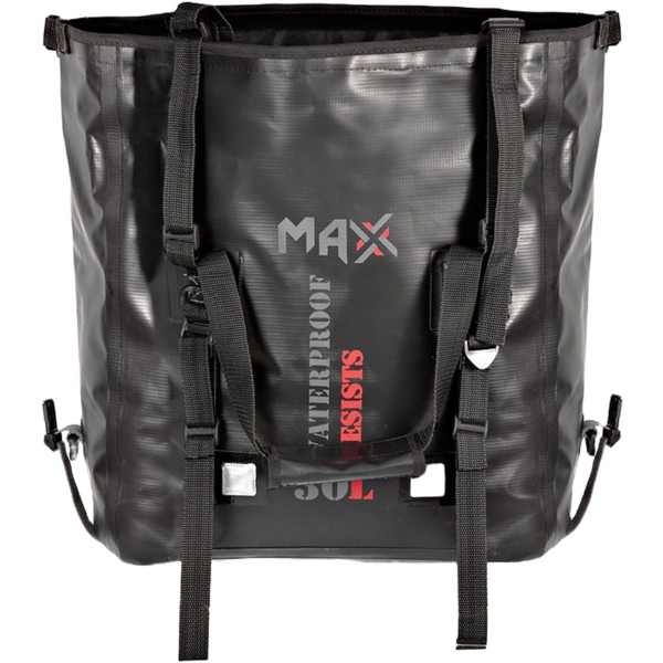 Bolsa Traseira Max M MES30 30L Impermeável Preta com alça Preta