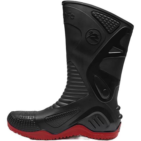 Bota Chuva Motosafe Sola Vermelha