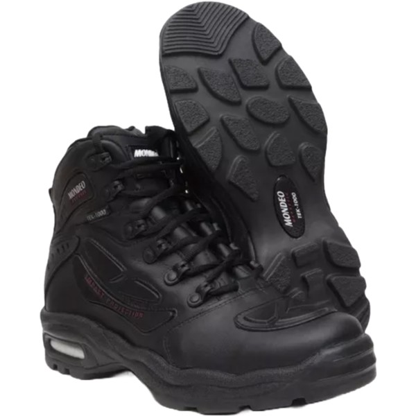 Bota Mondeo Elite Force Couro 3030 Masculina Preta