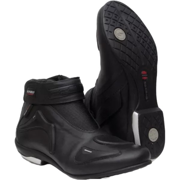 Bota Mondeo Soft Race Slim Couro 5555 Masculina Preta