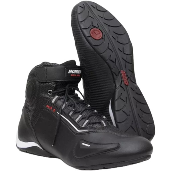 Bota Mondeo Moto Spirit Tech 3 Couro 9940 Masculina Preta