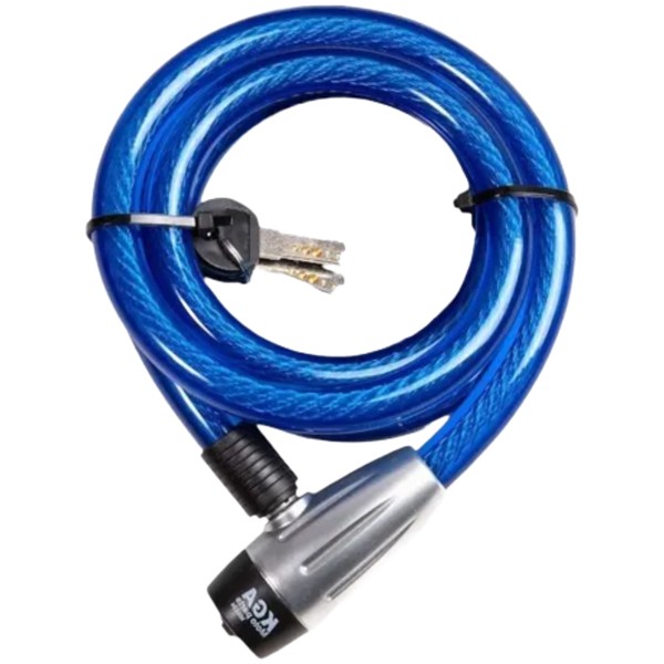 Cabo Aço Espiral 15x100cm KGA 20403 Azul