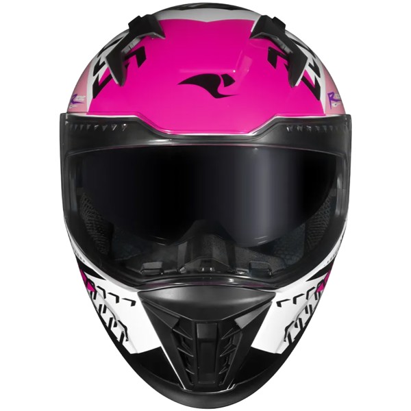 Capacete Race Tech Volt Ninja Branco Rosa