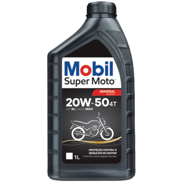 Oleo 4T 20W-50 Mineral Mobil API SL/JASO MA2 1 Litro