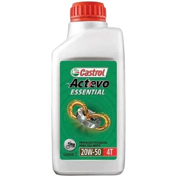 Oleo 4T 20W-50 Castrol Actevo API SF/Jaso MA 1 Litro