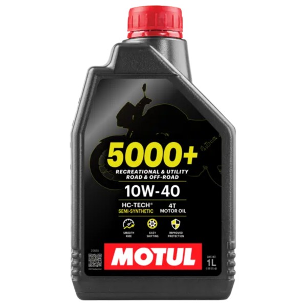 Oleo 4T 10W-40 Motul 5000 API SN/Jaso MA2 1 Litro