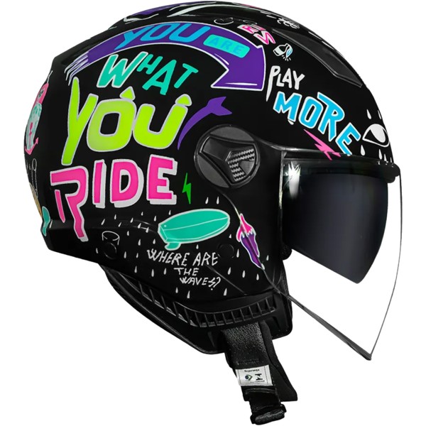 Capacete Norisk Orion SV Free Preto Roxo