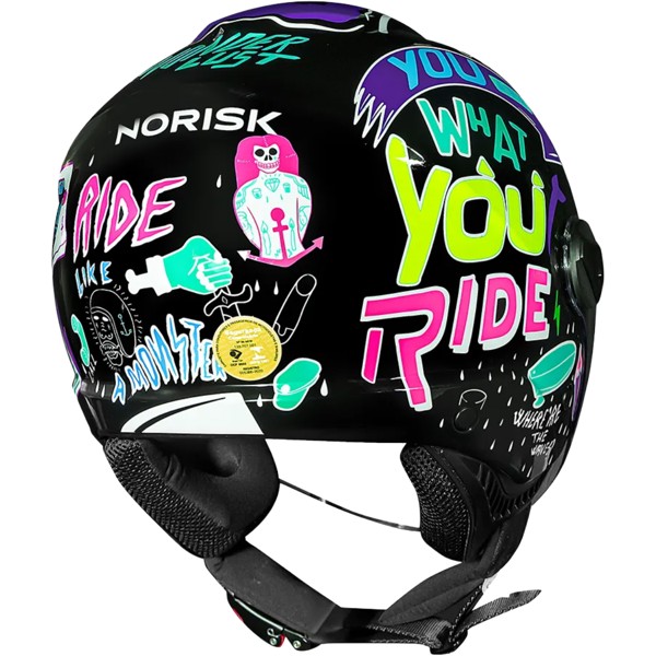 Capacete Norisk Orion SV Free Preto Roxo