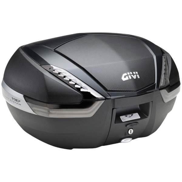 Bau Traseiro Givi V47NNT Tech 47L Monokey Fumê tampa Carbono + Base E250