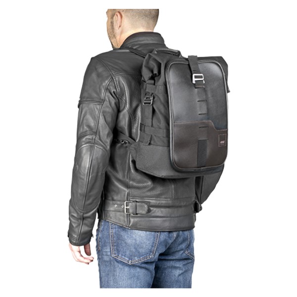 Mochila Givi CRM101 Corium 18L Marrom e Preto
