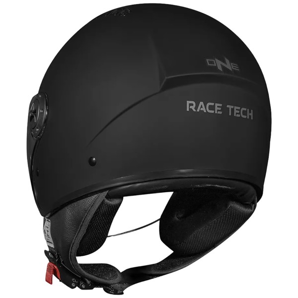 Capacete Race Tech One Monocolor Preto Fosco