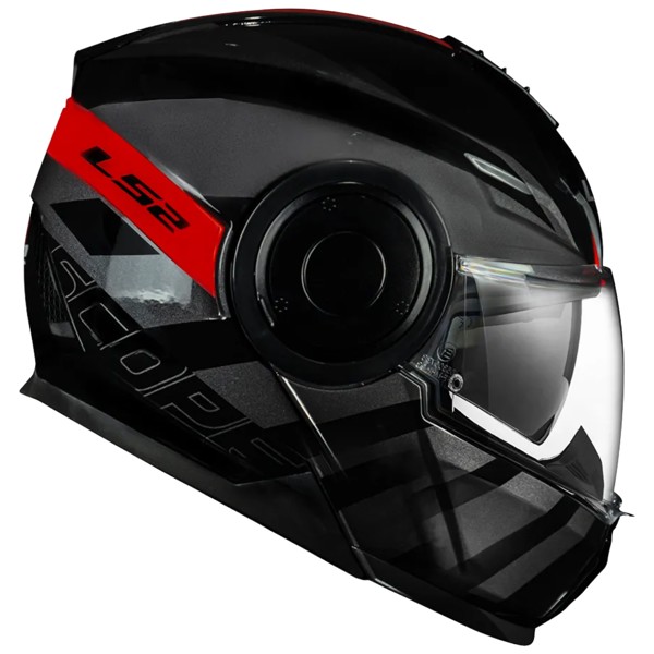 Capacete LS2 FF902 Scope Hamr Preto Vermelho