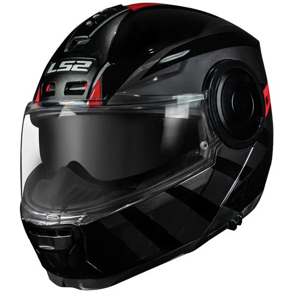 Capacete LS2 FF902 Scope Hamr Preto Vermelho