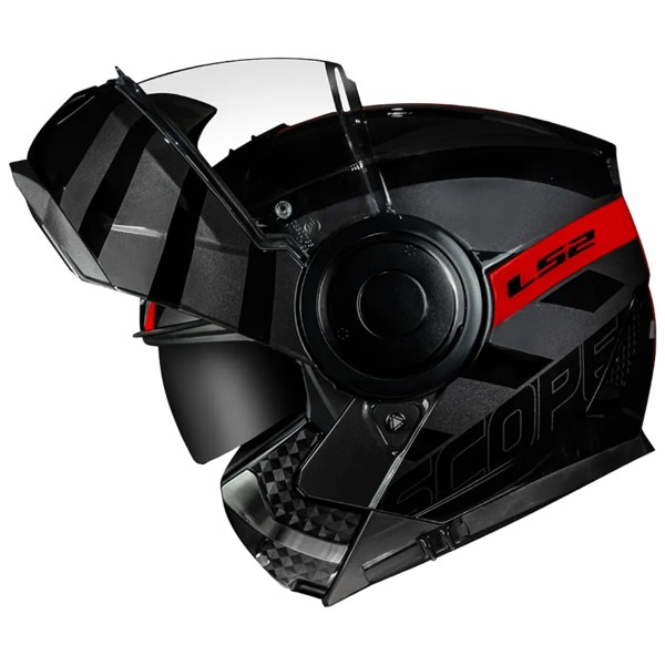 Capacete LS2 FF902 Scope Hamr Preto Vermelho