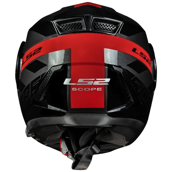 Capacete LS2 FF902 Scope Hamr Preto Vermelho