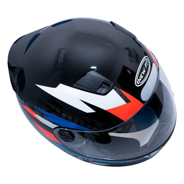 Capacete Ebf New Fit Control Preto Azul 