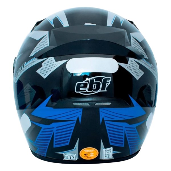 Capacete Ebf Spark Spot Preto Azul