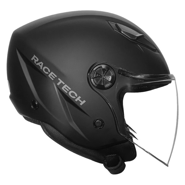 Capacete Race Tech Play Monocolor Preto Fosco