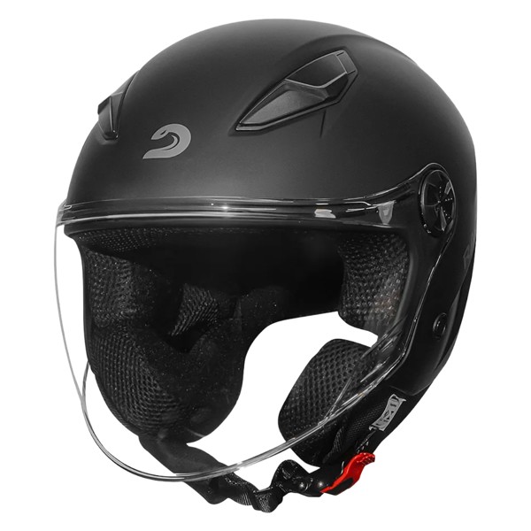 Capacete Race Tech Play Monocolor Preto Fosco