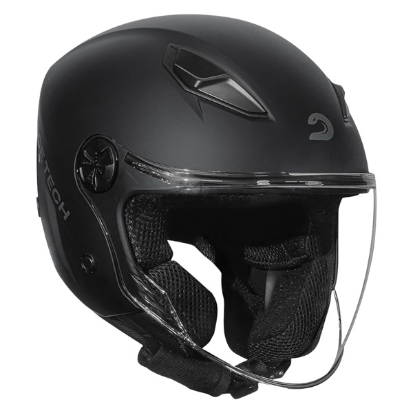 Capacete Race Tech Play Monocolor Preto Fosco