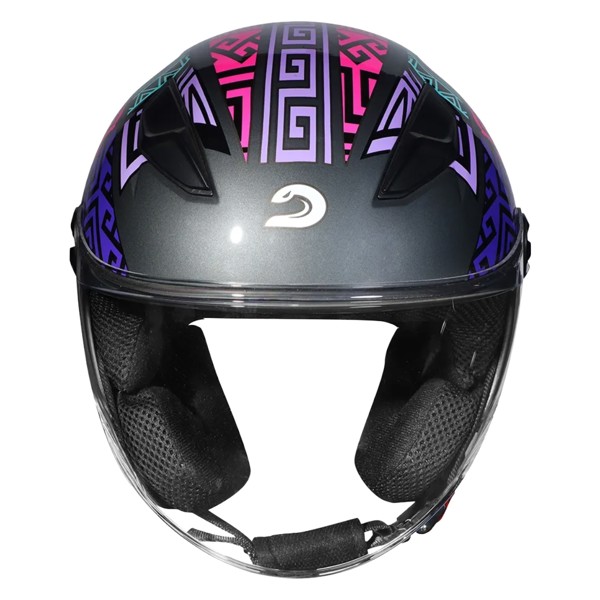 Capacete Race Tech Play Art Titanium Roxo 