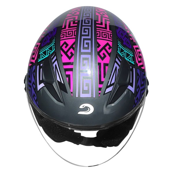 Capacete Race Tech Play Art Titanium Roxo 