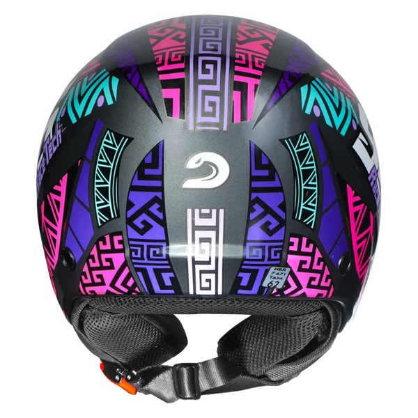Capacete Race Tech Play Art Titanium Roxo 