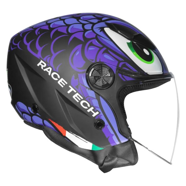 Capacete Race Tech Play Snake Roxo