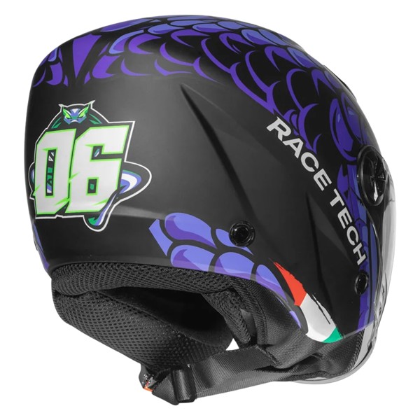 Capacete Race Tech Play Snake Roxo