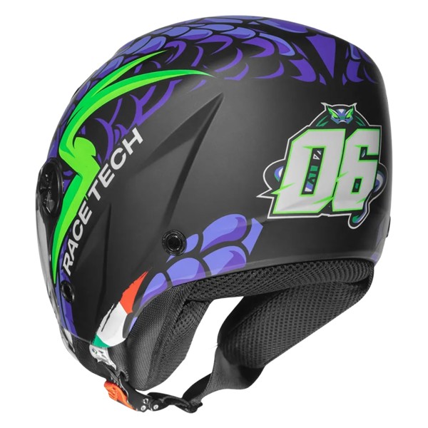 Capacete Race Tech Play Snake Roxo