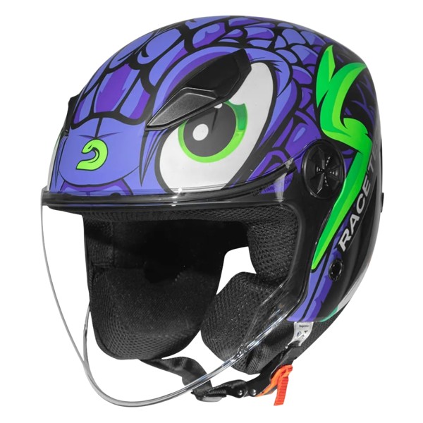 Capacete Race Tech Play Snake Roxo