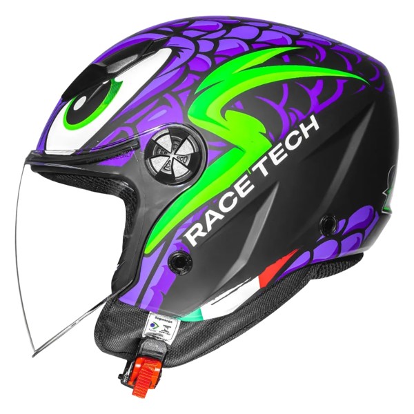 Capacete Race Tech Play Snake Roxo