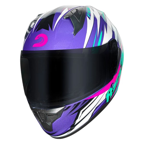 Capacete Race Tech Sector Electro Roxo Rosa 