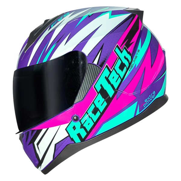 Capacete Race Tech Sector Electro Roxo Rosa 