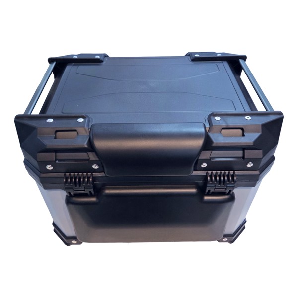 Bau Traseiro MRI E-570PGB 45L Prata Tampa Preta