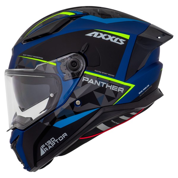 Capacete Axxis Panther SV Raptor C7 Azul Preto Fosco | Moby Sport