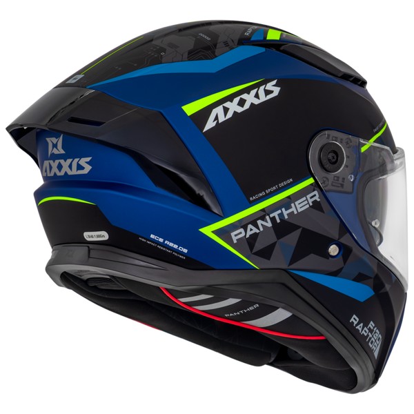 Capacete Axxis Panther SV Raptor C7 Azul Preto Fosco | Moby Sport