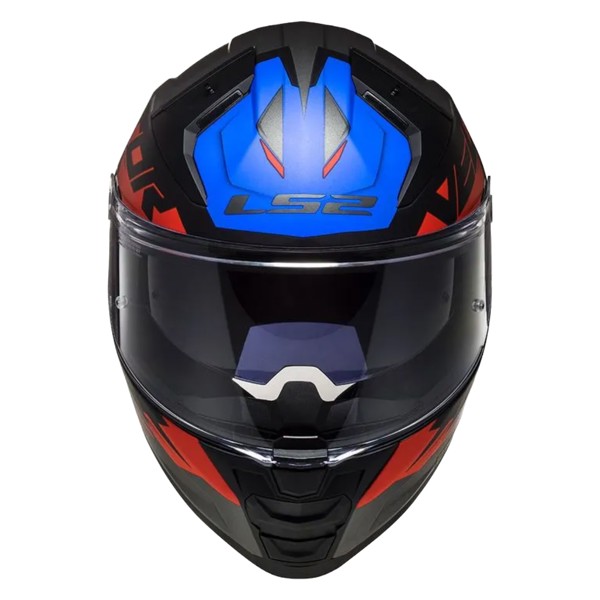 Capacete LS2 FF811 Vector 2 Absolute Azul Vermelho