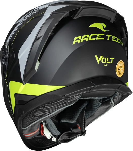 Capacete Race Tech Volt Track Titanium Preto Fosco