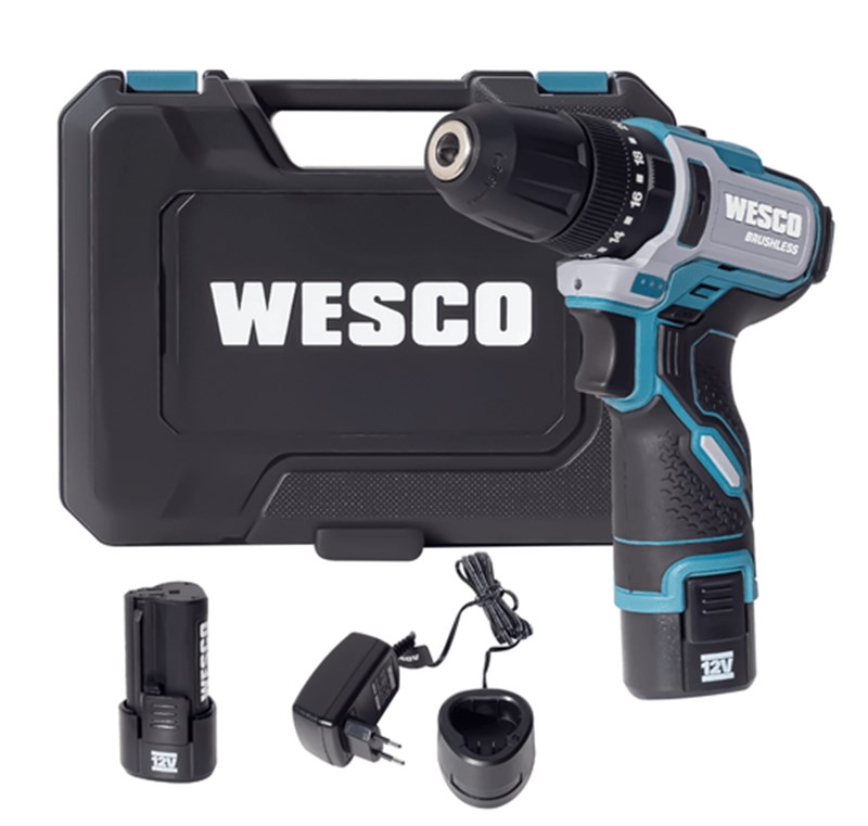 Furadeira de Impacto Brushless 12v 10mm Com 2 Baterias - Ws2558k2 - Wesco