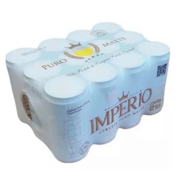 Fardo Cerveja Imperio Puro Malte Lata 12Un 350ml