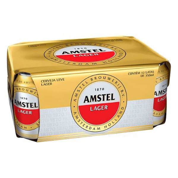 Cerveja Amstel Larger Puro Malte 12un 350ml