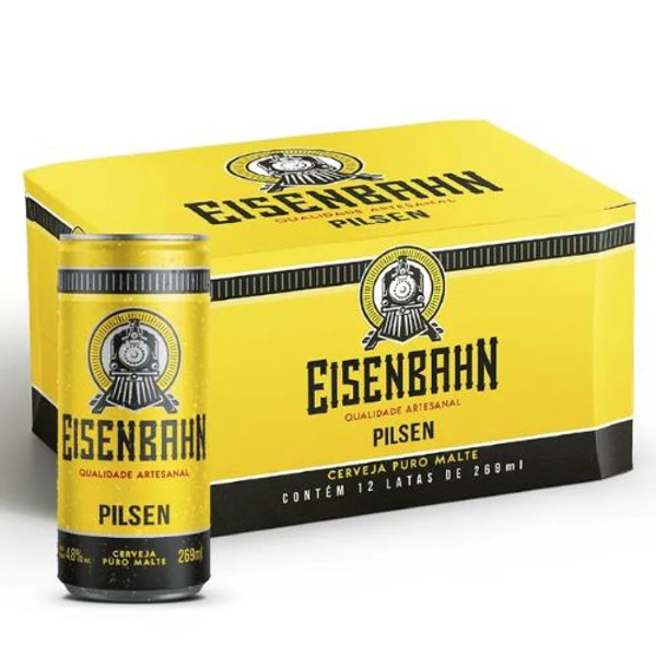 Cerveja Pilsen Puro Malte Eisenbahn Fardo com 12 Unidades de 269ml