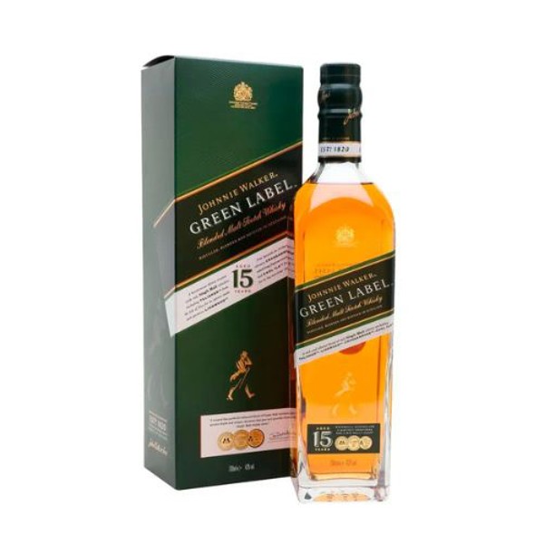 Whisky 15 anos Green Label Johnnie Walker 750ml