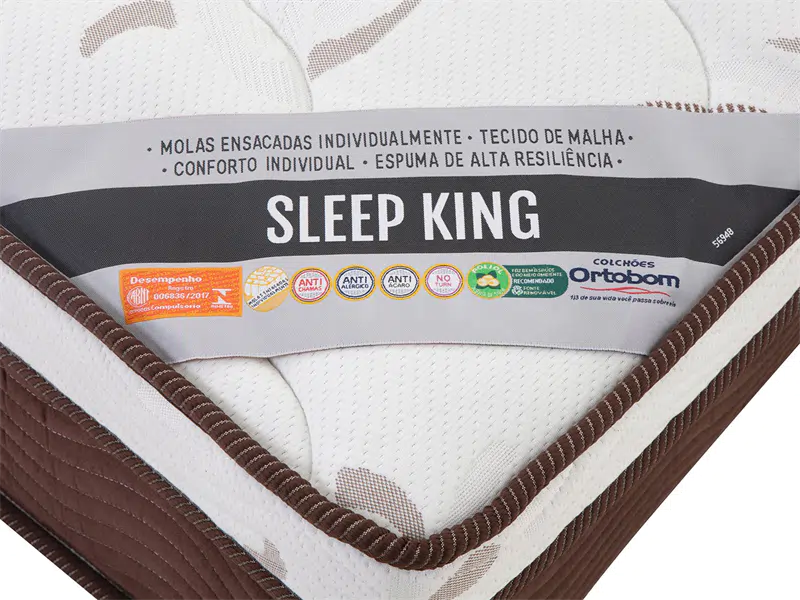 Ortobom Colchão Casal Molas Ensacada Sleep King (32x138x188)