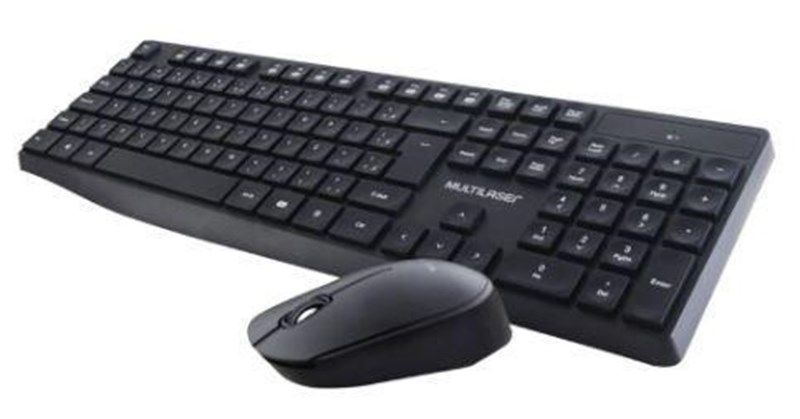 KIT TECLADO E MOUSE SEM FIO MULTILASER TC244