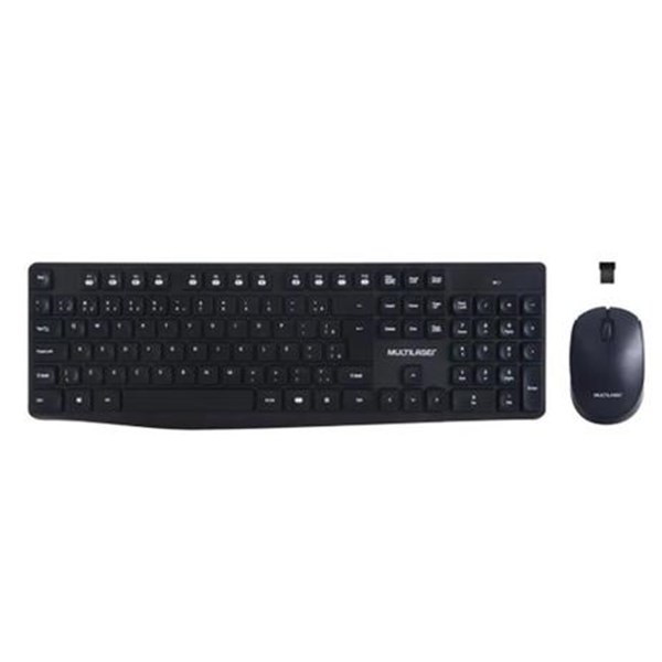 KIT TECLADO E MOUSE SEM FIO MULTILASER TC244